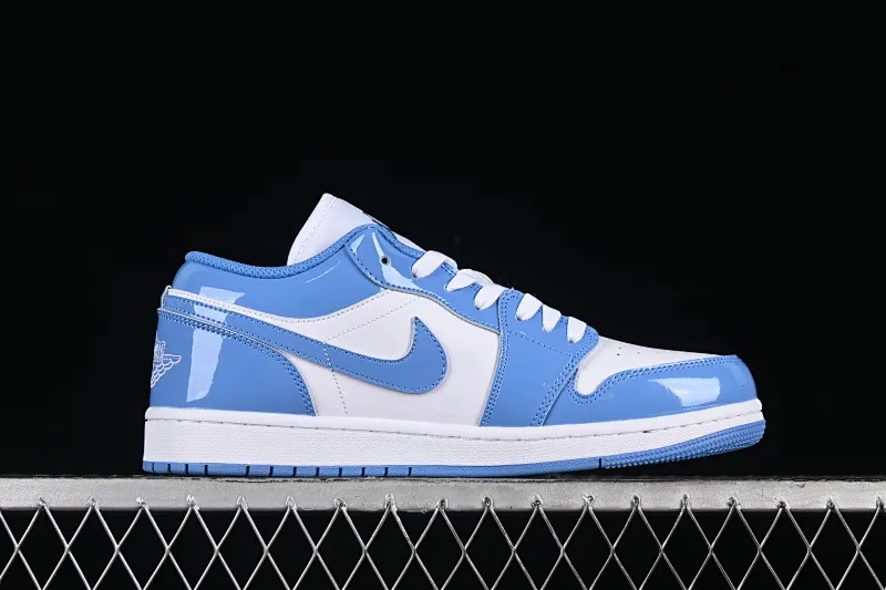 All categories Air Jordan Jordan series basketball shoes Air Jordan 1 Low Air Jordan 1 Low AJ1 Joe 1 patent leather blue cultural low-top casual sneakers FZ2138-114